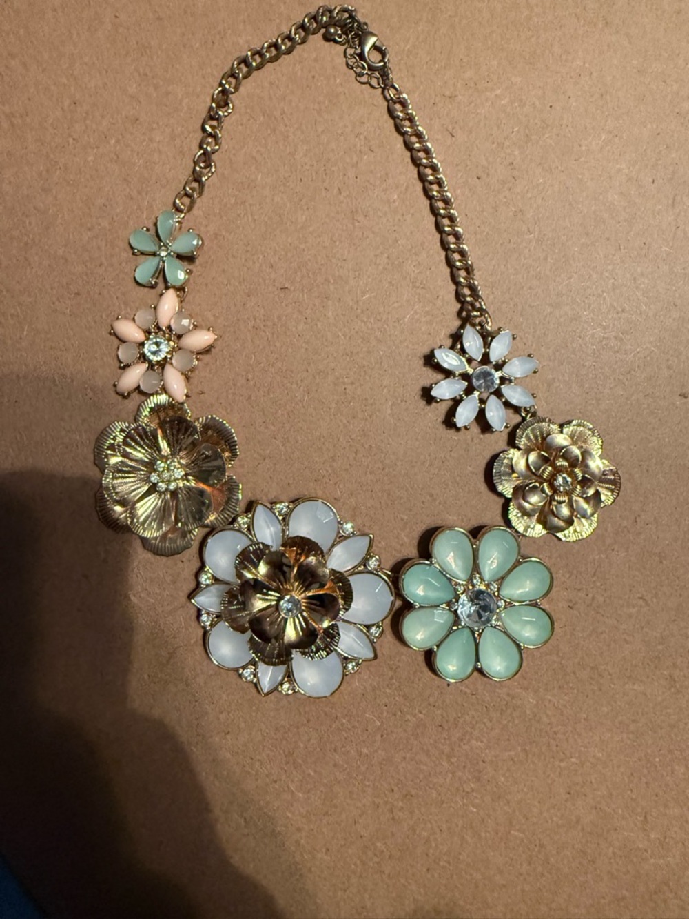 Floral statement necklace